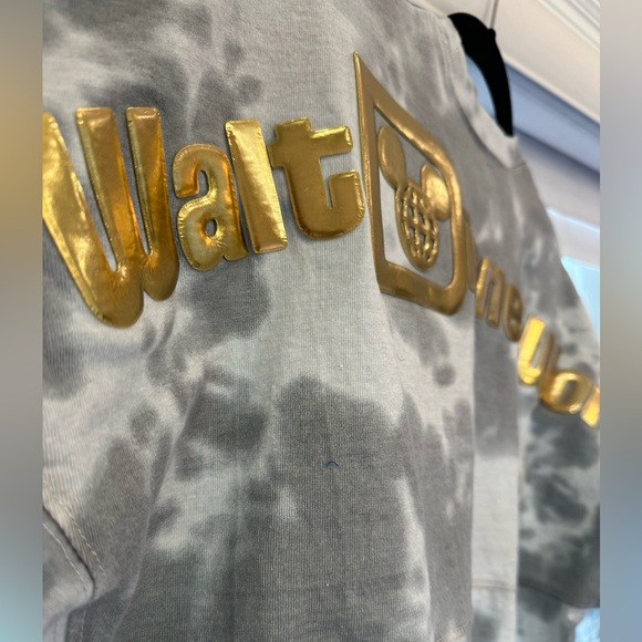 DISNEY TIE DYE GOLD CASTLE SPIRIT JERSEY - SMALL - Picture 5 of 9